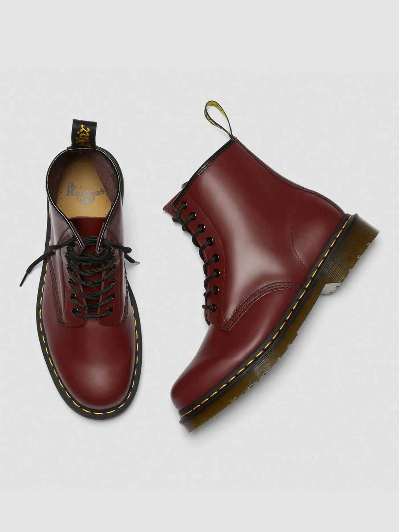 1460 Smoothe Cherry Red Boots