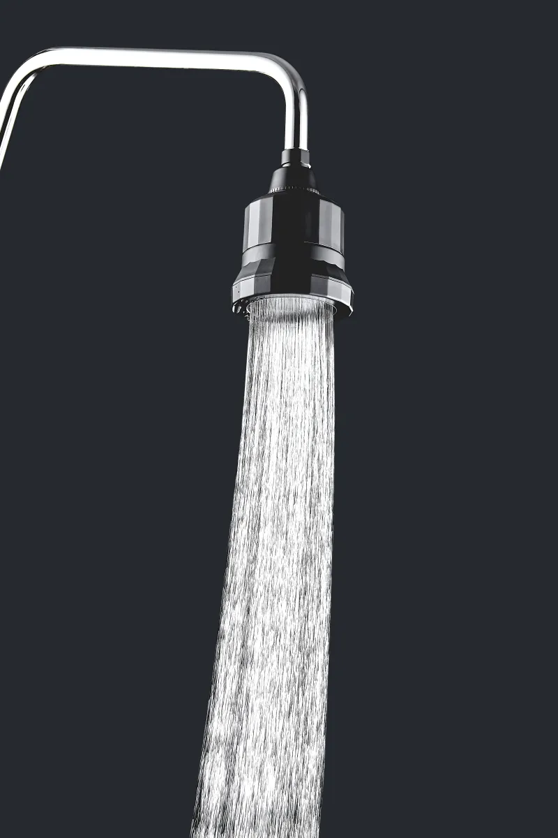 15 Stage Filtration Fixed  Shower Head  Black