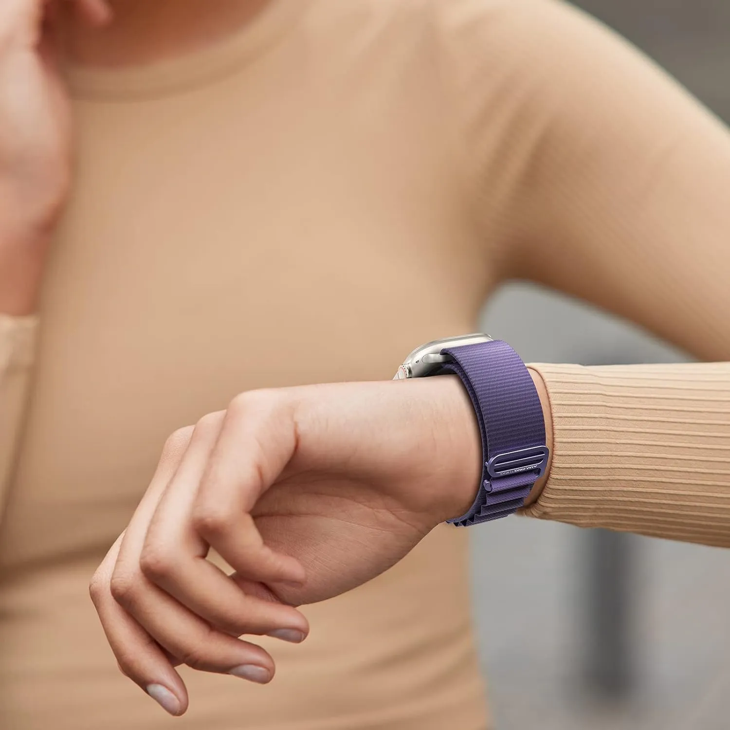 AmazingThing Titan Sports Strap for Apple Watch Ultra - Purple
