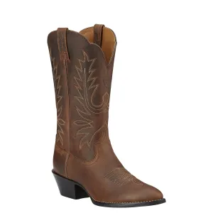 Ariat Women's Heritage Western R Toe Brown Distressed