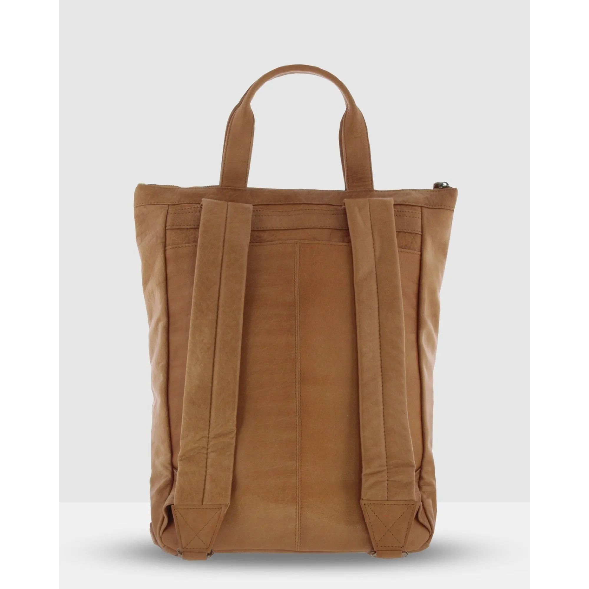 Belmont Sleek Leather Backpack