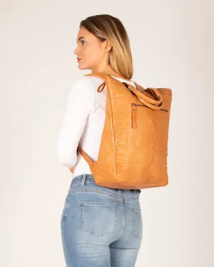 Belmont Sleek Leather Backpack