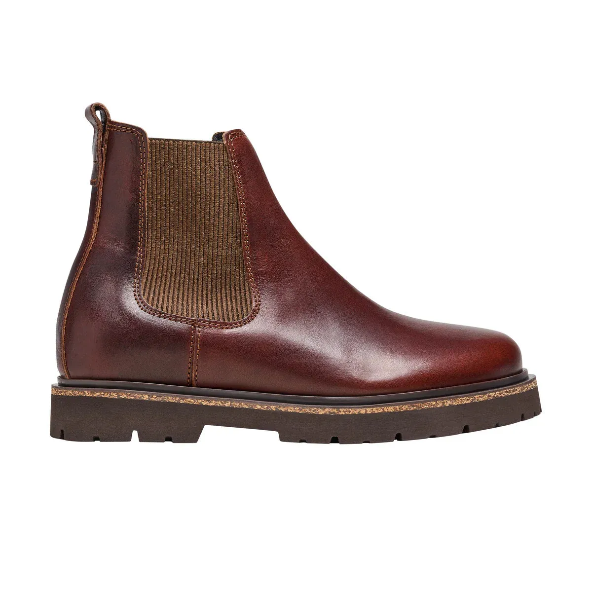 BIRKENSTOCK Highwood Mens Chocolate Natural Leather Boot