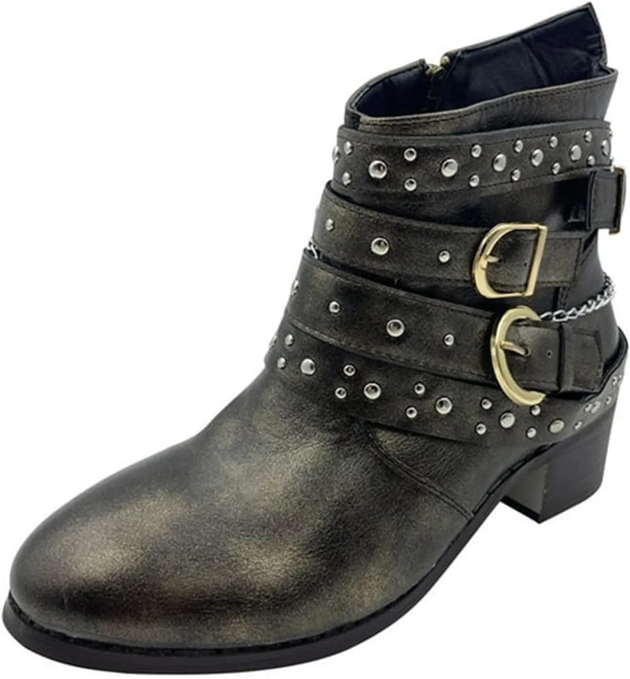 Black Booties for Women Ankle Womens Black Booties Low Heel Short Cowboy Boots Wedge Bootie for Women Comfortable Flat Bottom Fashion Chunky Low Heel Classic Pointed Toe