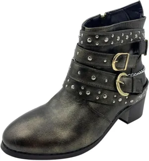 Black Booties for Women Ankle Womens Black Booties Low Heel Short Cowboy Boots Wedge Bootie for Women Comfortable Flat Bottom Fashion Chunky Low Heel Classic Pointed Toe