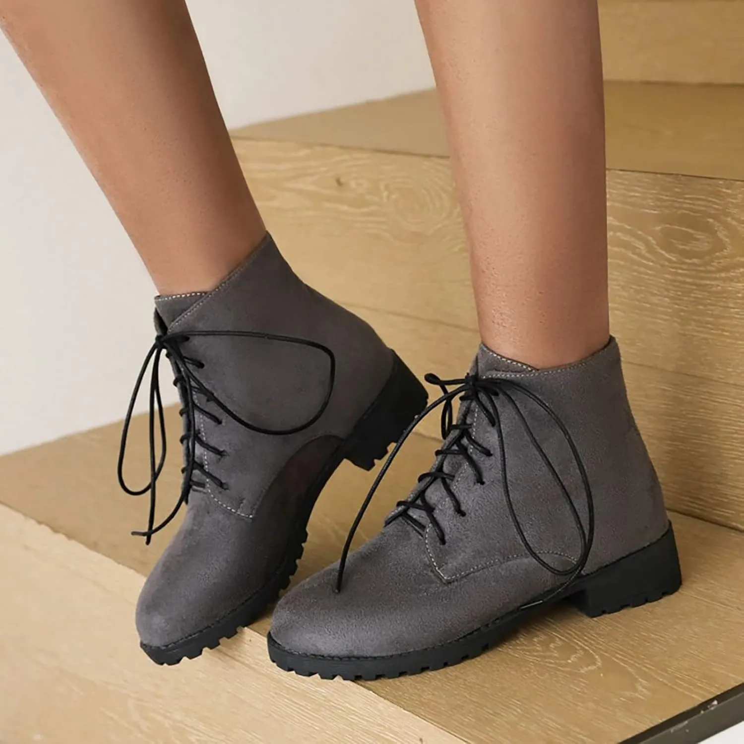 Black Booties for Women Ankle Womens Shoes Booties Comfortable Boots for Men Ankle Bootie for Women with Heel Round Toe Flat Heel Chunky Low Heel Classic Pointed Toe