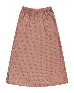 Bliss Satin Slip Skirt Tan Geo