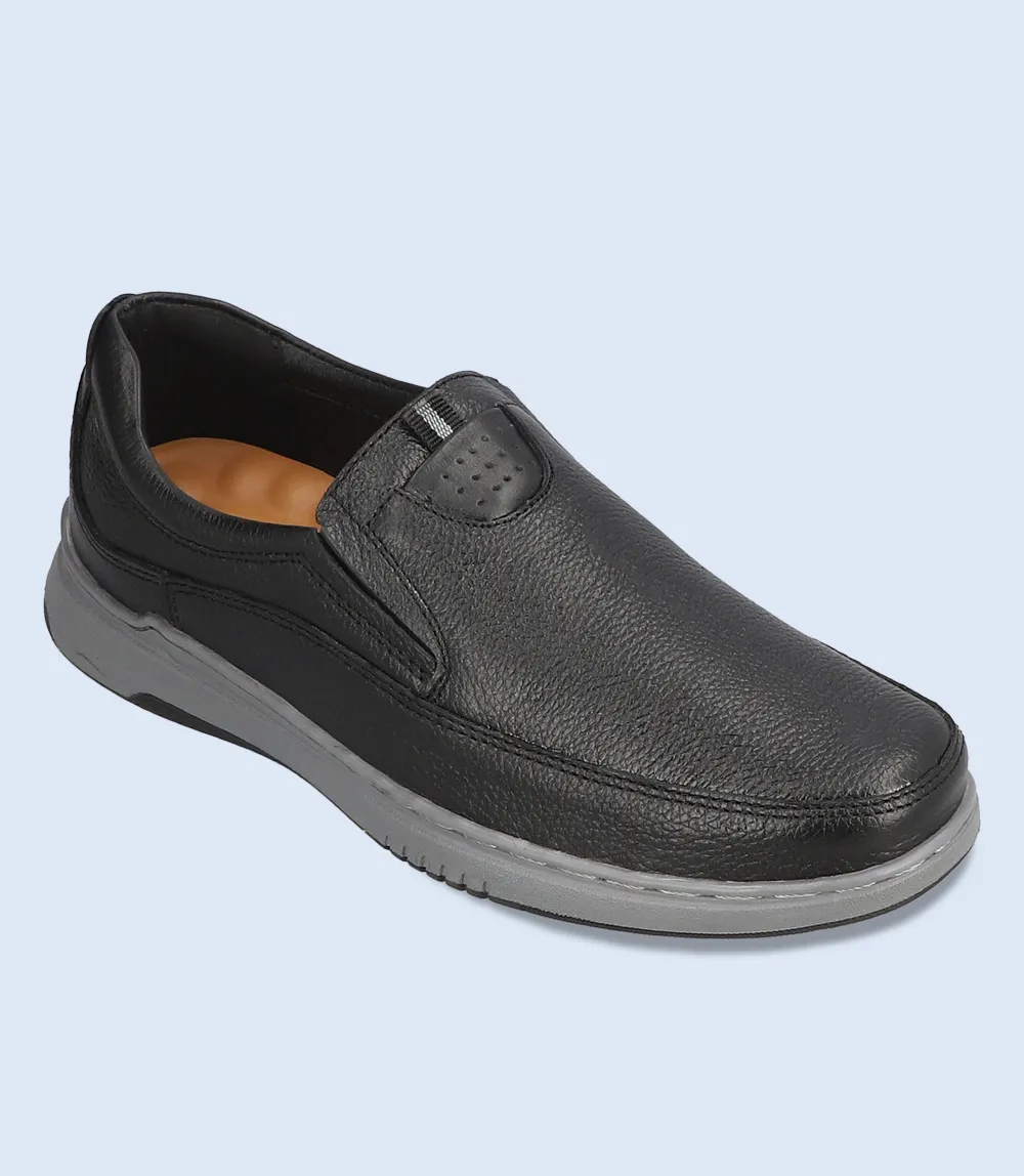 BM6707-BLACK-Men Moccasin