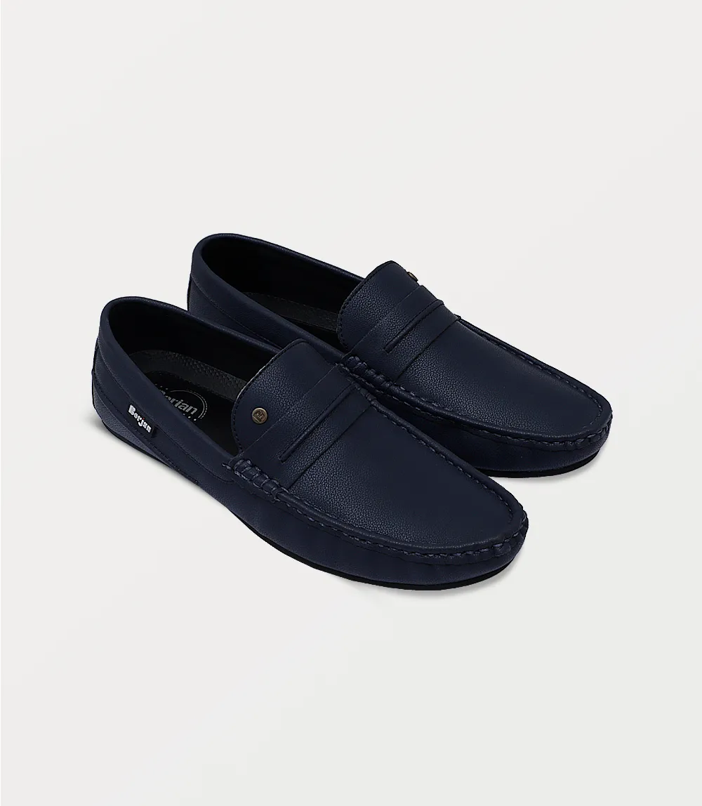 BM6793-NAVY-Men Moccasin