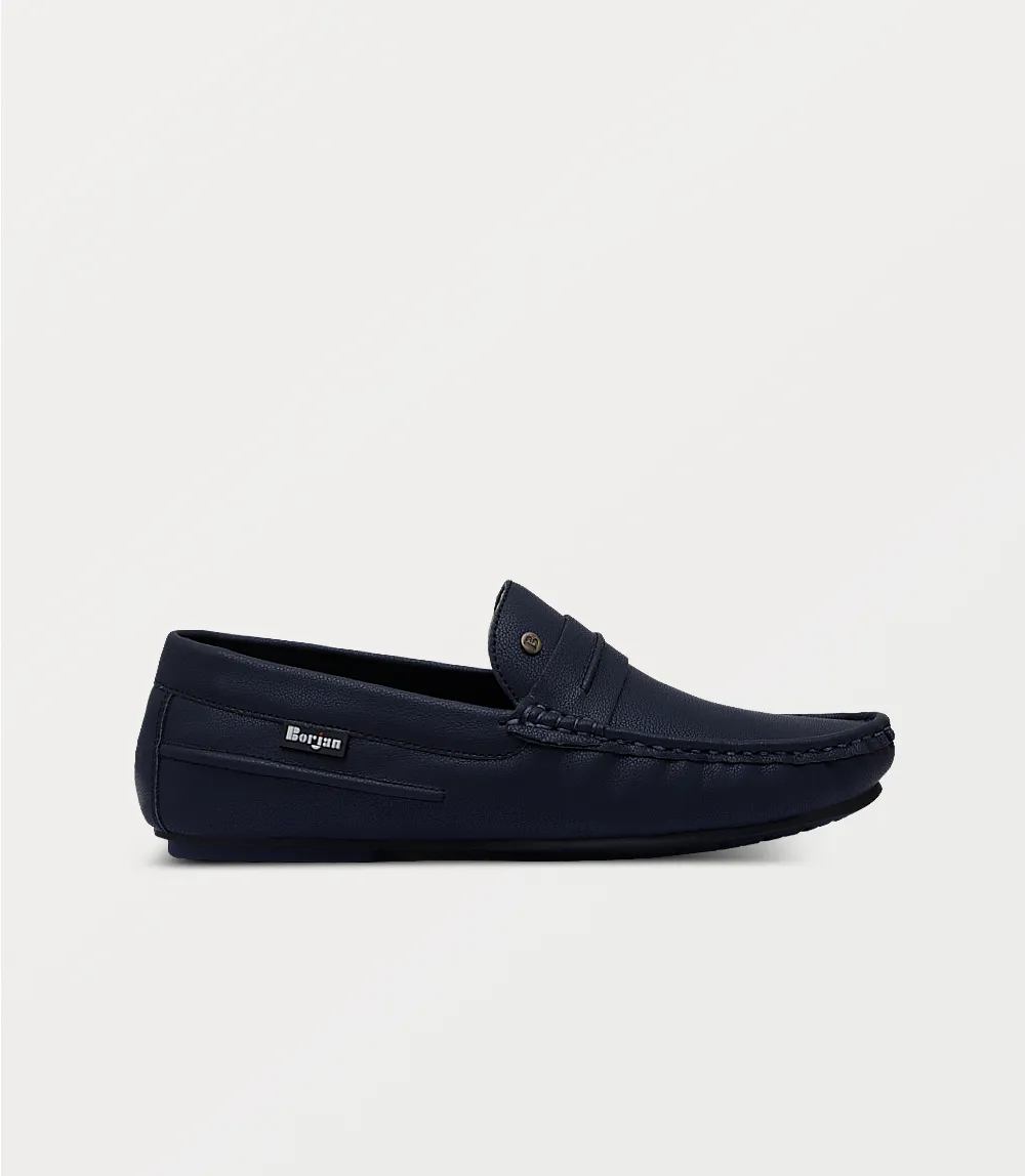 BM6793-NAVY-Men Moccasin
