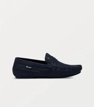 BM6793-NAVY-Men Moccasin