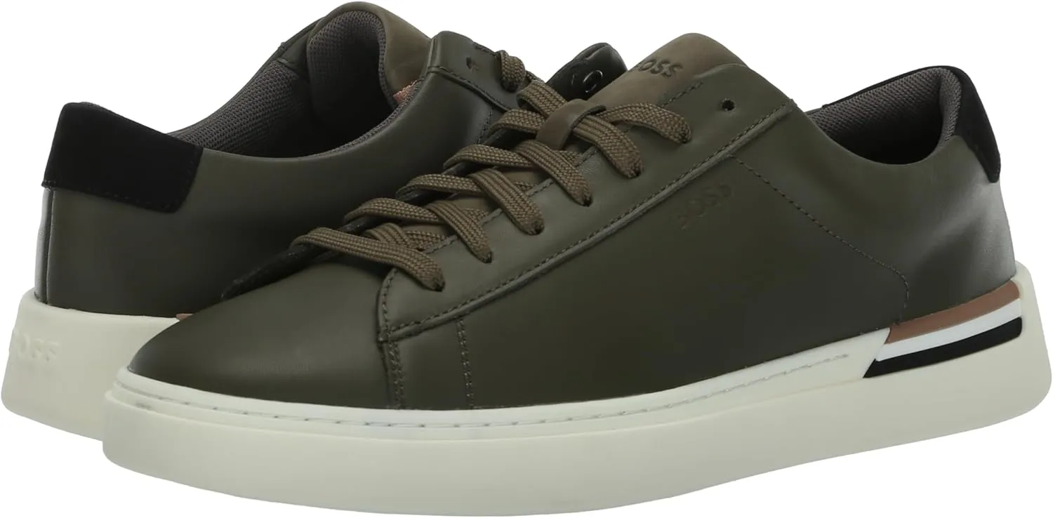 BOSS Men's Clint Smooth Leather Low Top Sneakers