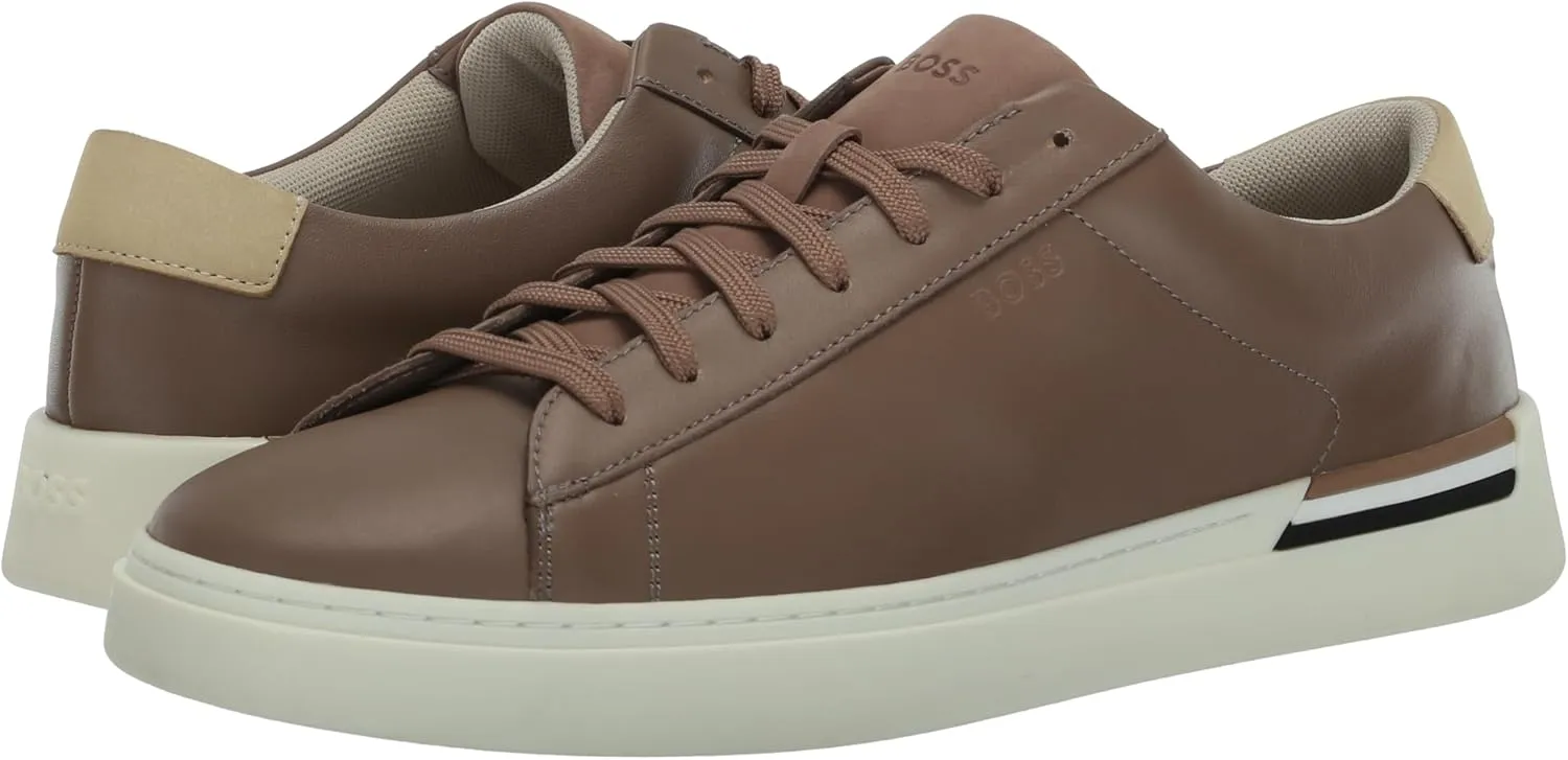 BOSS Men's Clint Smooth Leather Low Top Sneakers