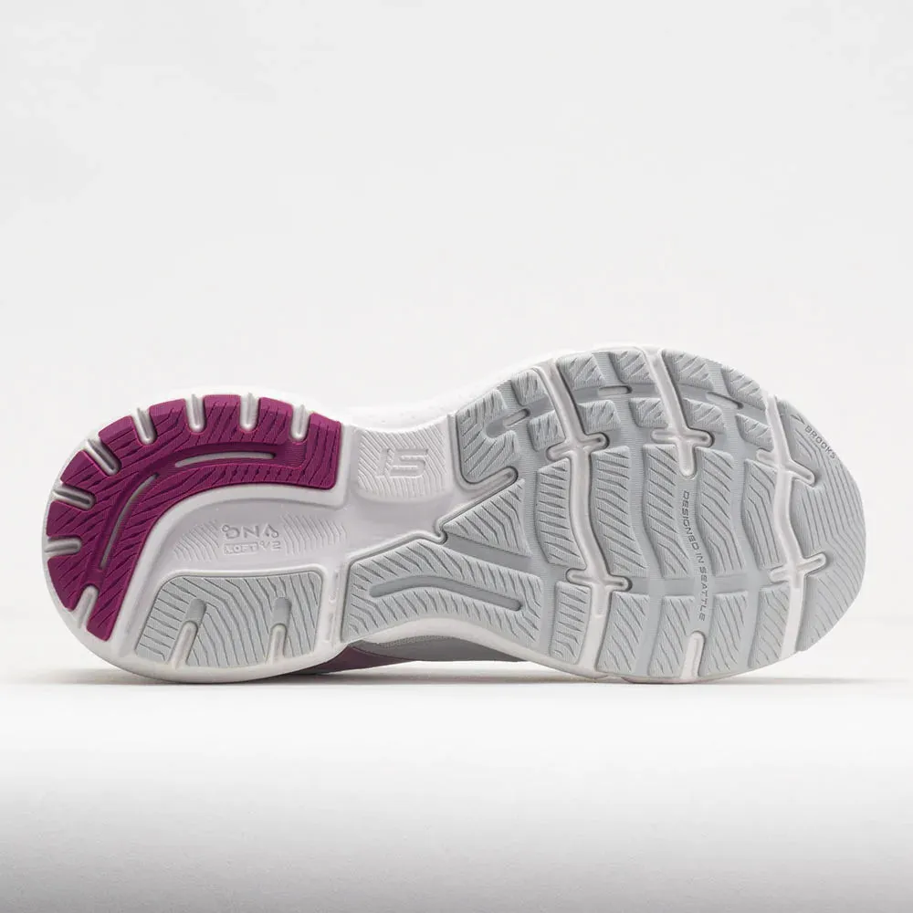 Brooks Womens Ghost 15- White/Oyster/Viola (1203801B195)