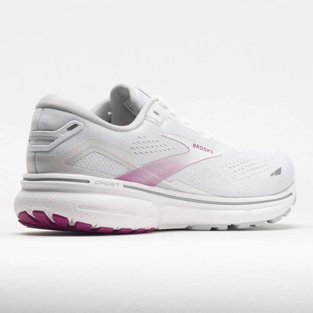 Brooks Womens Ghost 15- White/Oyster/Viola (1203801B195)