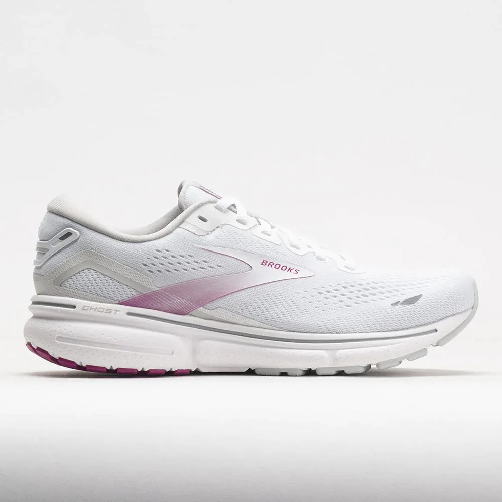 Brooks Womens Ghost 15- White/Oyster/Viola (1203801B195)