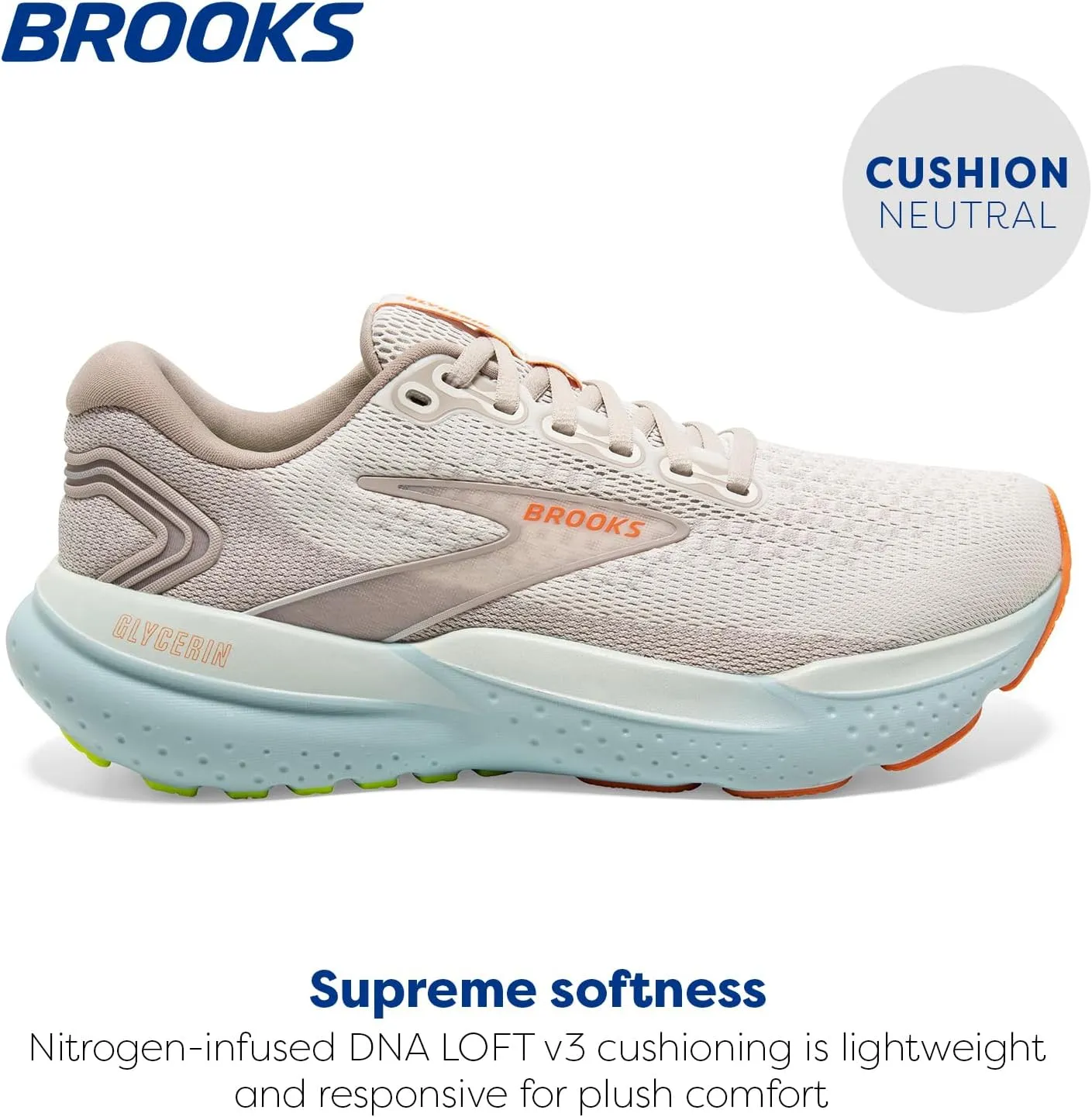 Brooks Womens Glycerin 21 Neutral Running Shoe