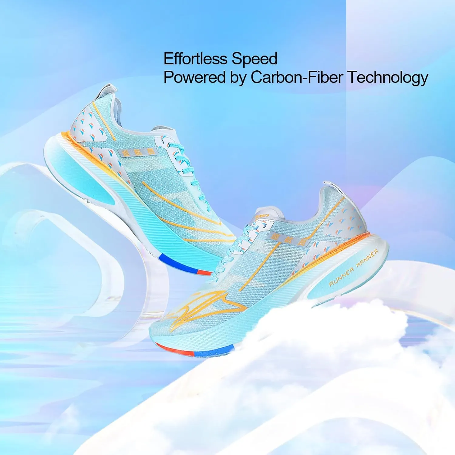 Carbon Plate Running Shoes for Women  Cushioned, Lightweight, Breathable, Non-Slip Road Sneakers