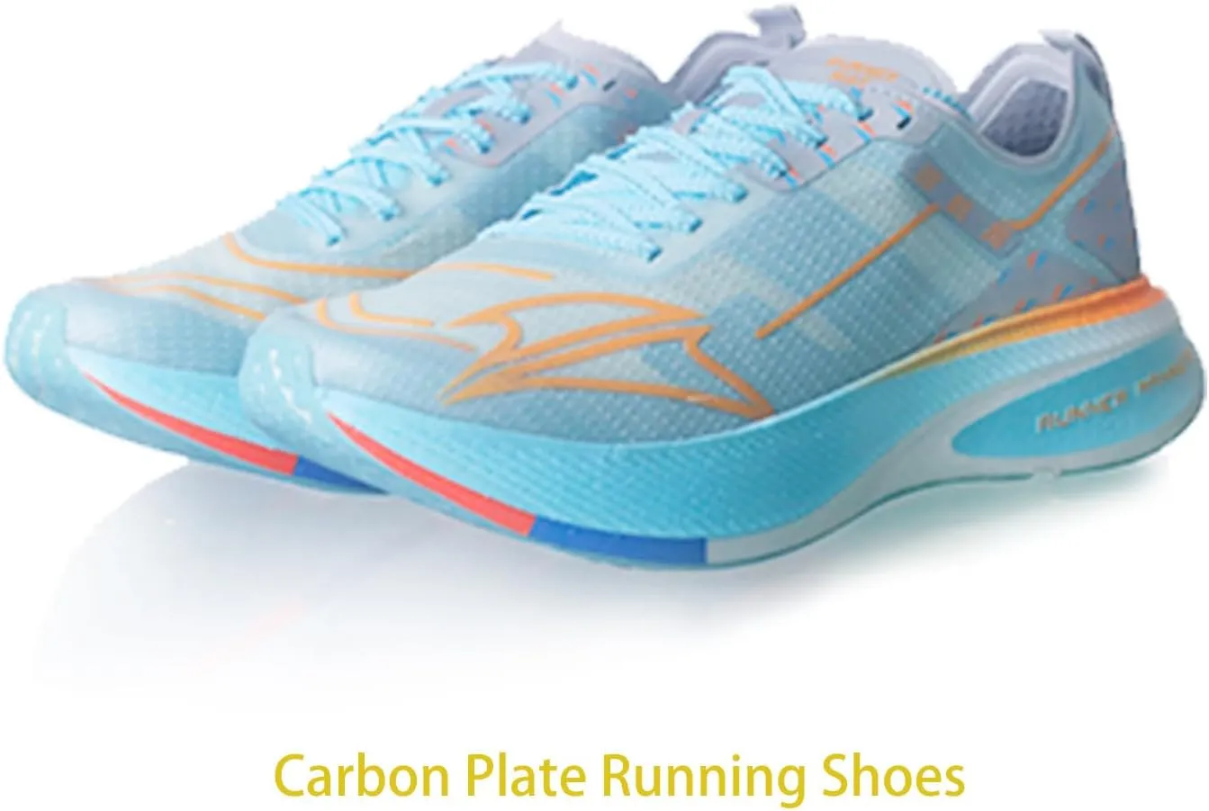 Carbon Plate Running Shoes for Women  Cushioned, Lightweight, Breathable, Non-Slip Road Sneakers