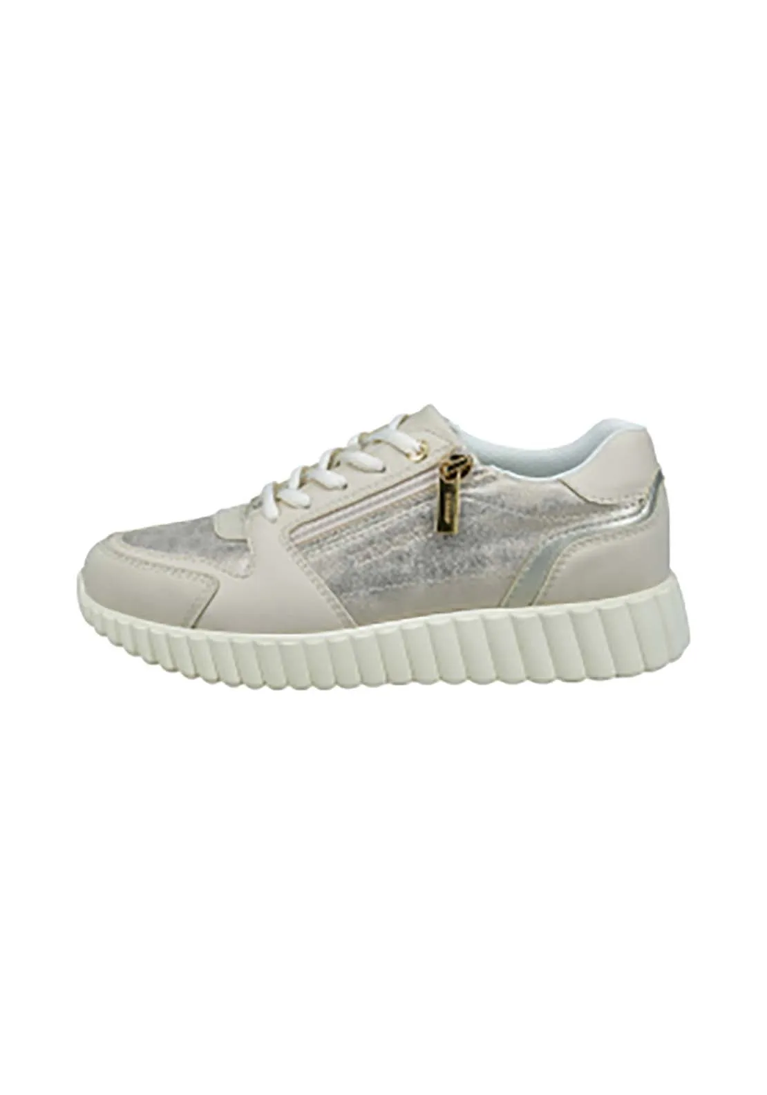 Carini Trainer - Beige / Metalics