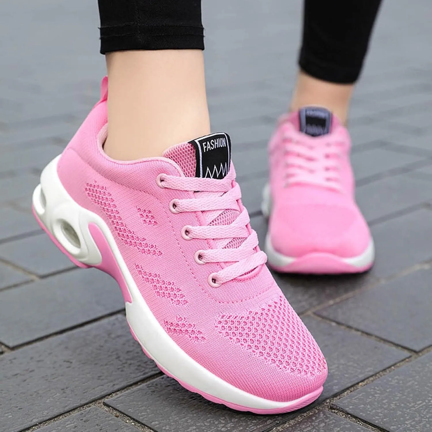 Cathalem Orthopedic Sneakers for Women Air Cushion Running Shoes Lightweight Tennis Walking Shoes Mesh Breathable Sneakers