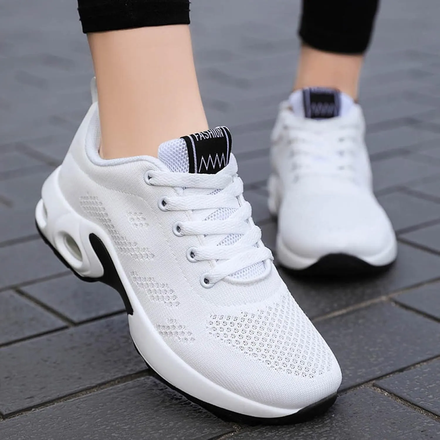 Cathalem Orthopedic Sneakers for Women Air Cushion Running Shoes Lightweight Tennis Walking Shoes Mesh Breathable Sneakers