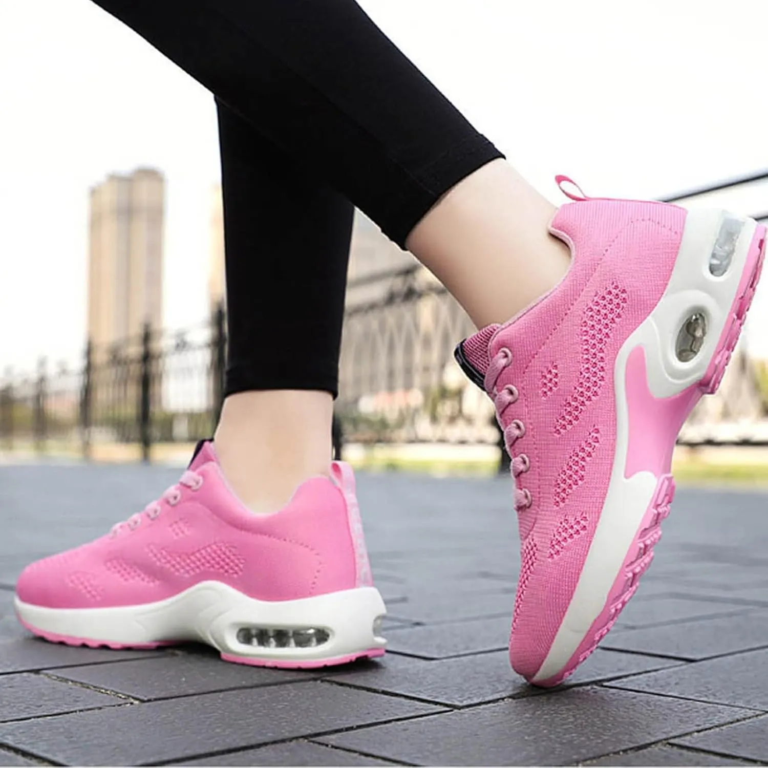 Cathalem Orthopedic Sneakers for Women Air Cushion Running Shoes Lightweight Tennis Walking Shoes Mesh Breathable Sneakers