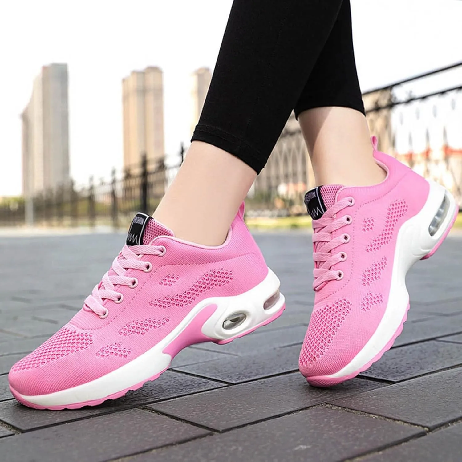 Cathalem Orthopedic Sneakers for Women Air Cushion Running Shoes Lightweight Tennis Walking Shoes Mesh Breathable Sneakers