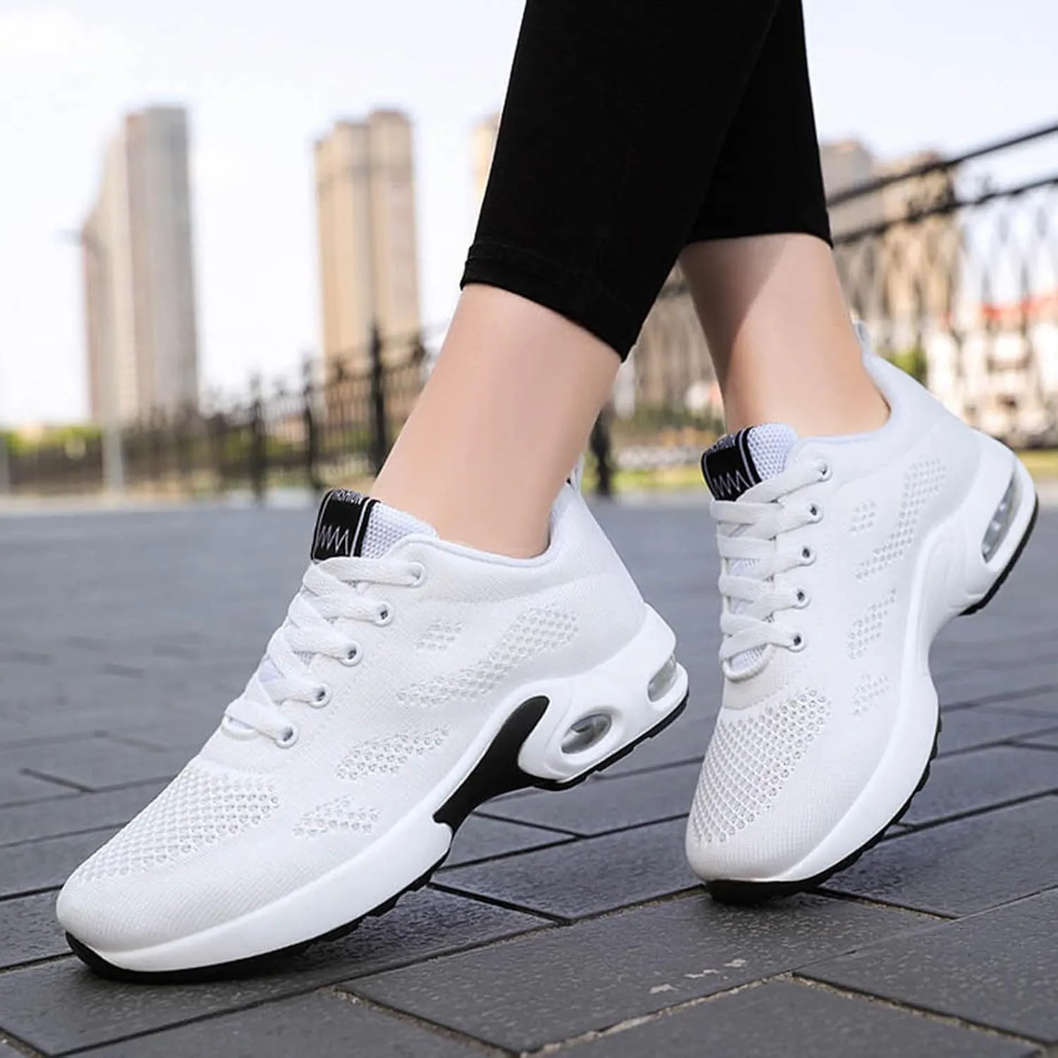 Cathalem Orthopedic Sneakers for Women Air Cushion Running Shoes Lightweight Tennis Walking Shoes Mesh Breathable Sneakers
