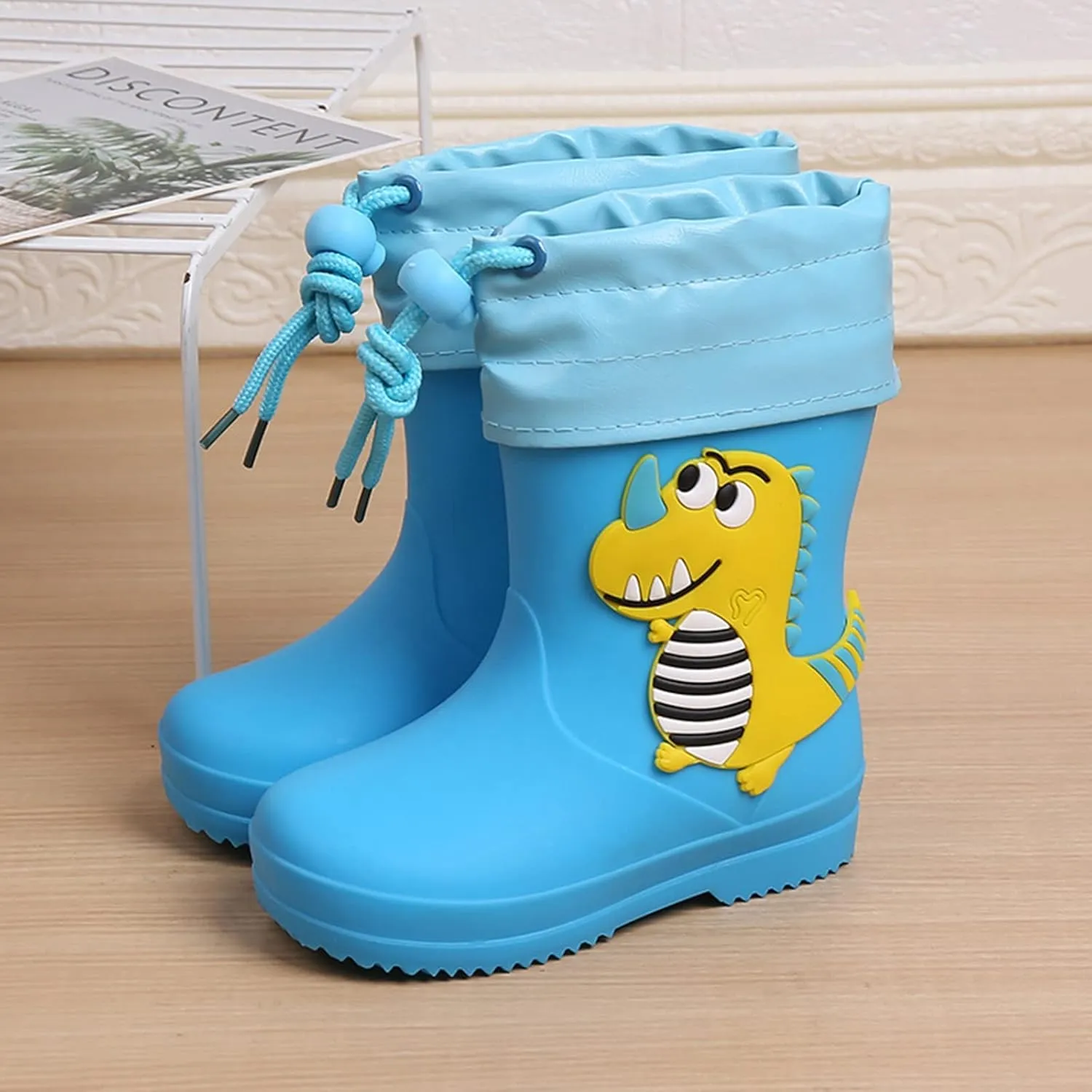 Classic Children Rain Boots PVC Rubber Children Water Shoes Rain Boots Kids Baby Cartoon Shoes