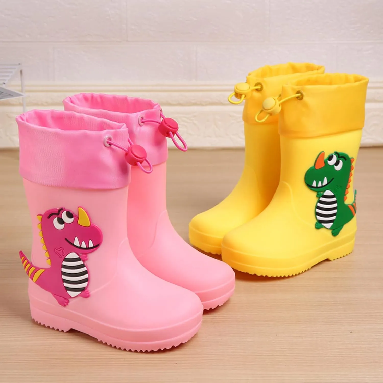 Classic Children Rain Boots PVC Rubber Children Water Shoes Rain Boots Kids Baby Cartoon Shoes