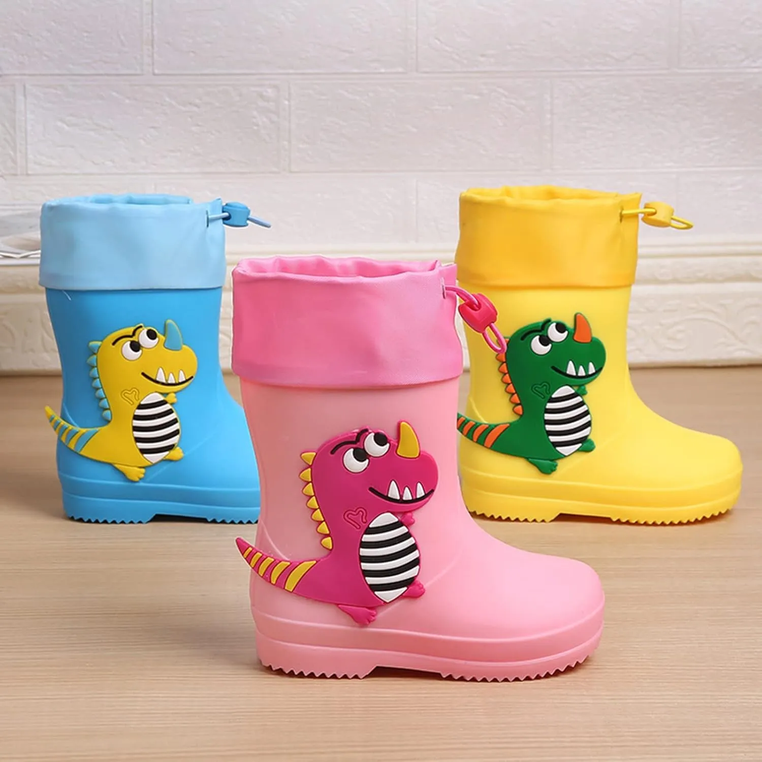 Classic Children Rain Boots PVC Rubber Children Water Shoes Rain Boots Kids Baby Cartoon Shoes