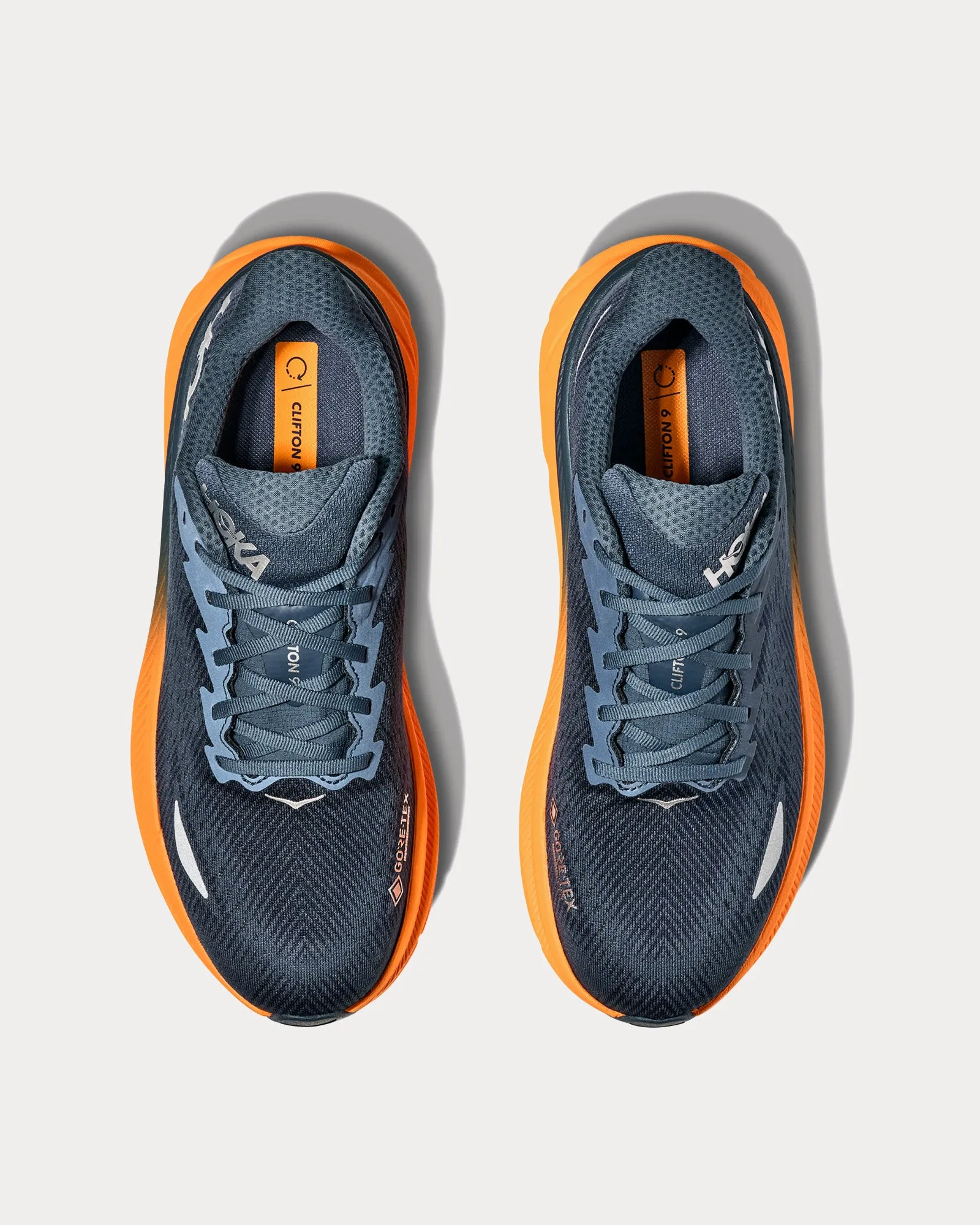 Clifton 9 GTX Story Skies / Orange Zest Running Shoes