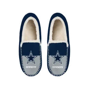 DALLAS COWBOYS MEN'S COLOR BLOCK MOCCASINS