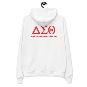 DST Greek Letter fleece hoodie