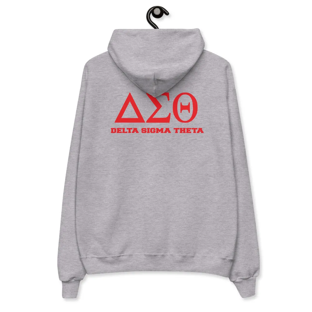 DST Greek Letter fleece hoodie