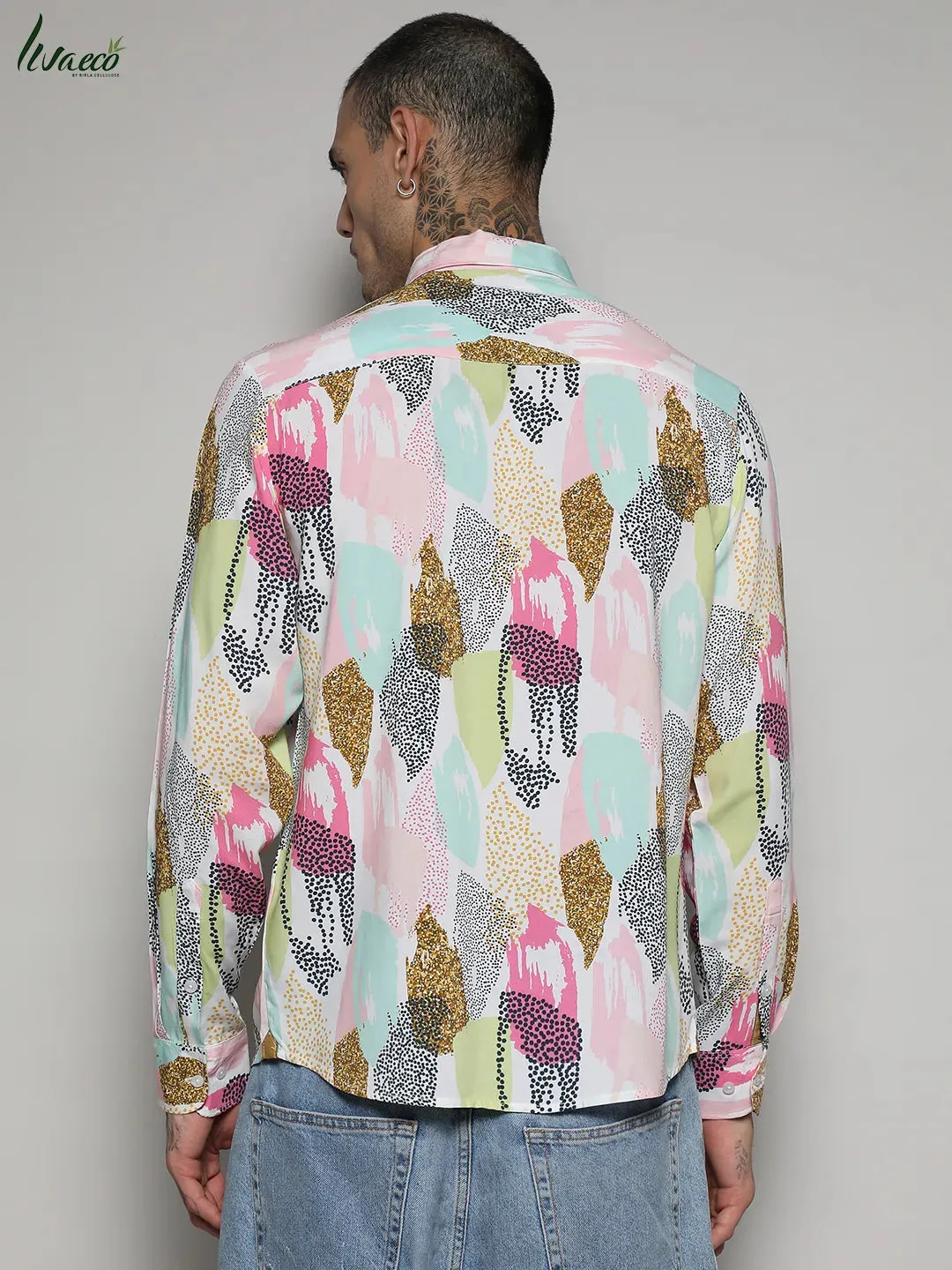 Ecoliva Abstract Dotted Shirt