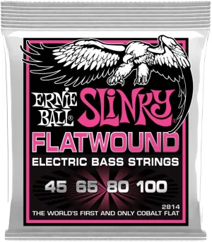 Ernie Ball 2814EB Super Slinky Flatwound Bass Strings 45-100