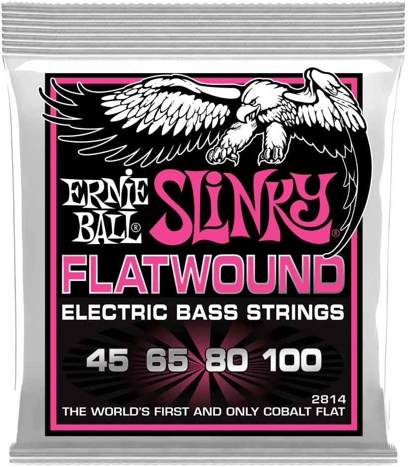 Ernie Ball 2814EB Super Slinky Flatwound Bass Strings 45-100