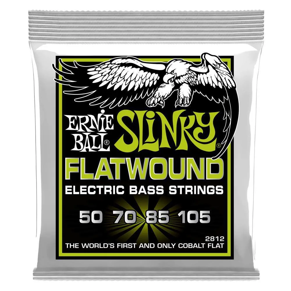 Ernie Ball Regular Slinky Flatwound Electric Bass Strings 50-105
