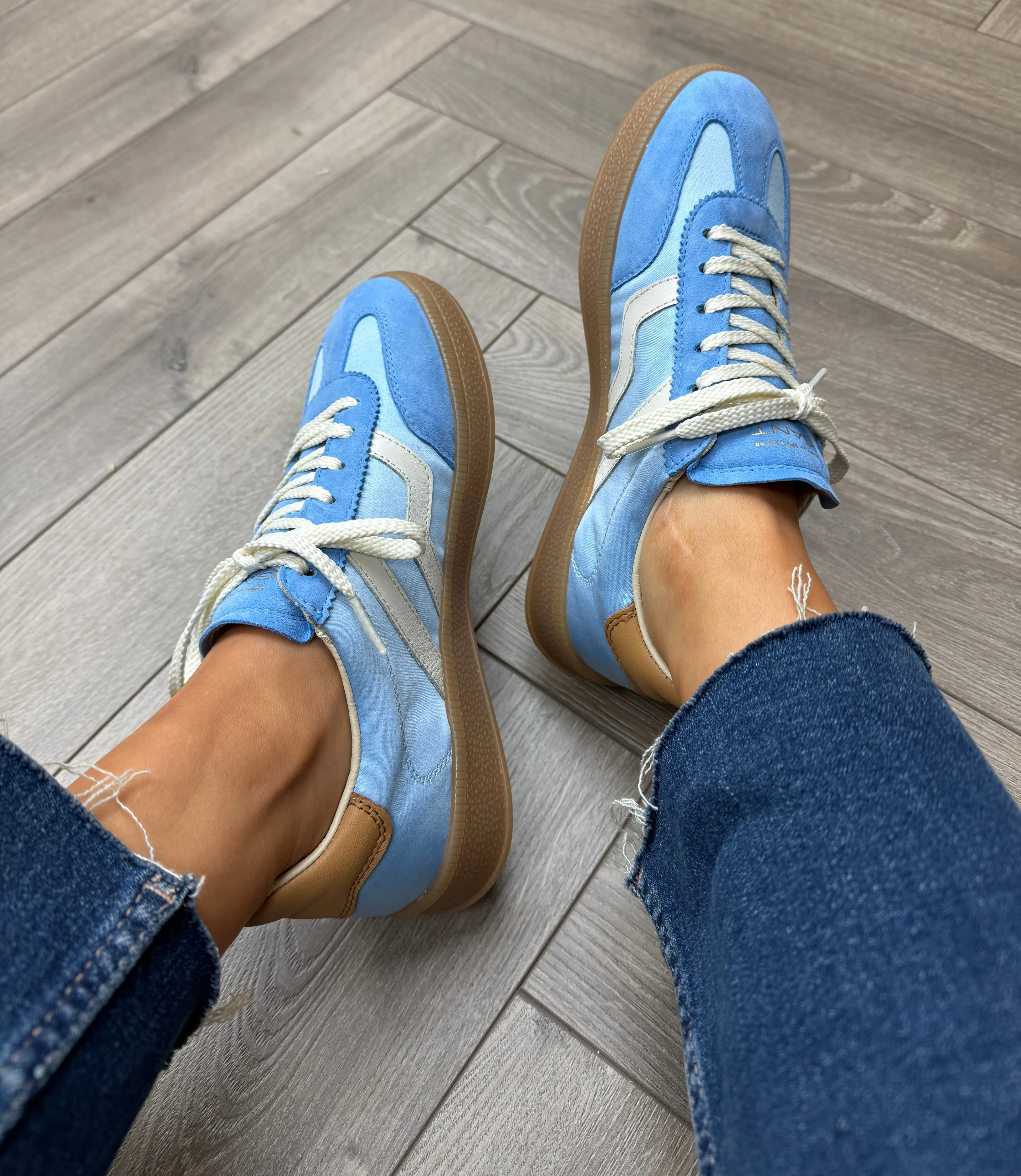 Gant (SS25) Cuzima Gum Sole Trainer With Satin Insert - Light Blue/Azur Blue (GT4)