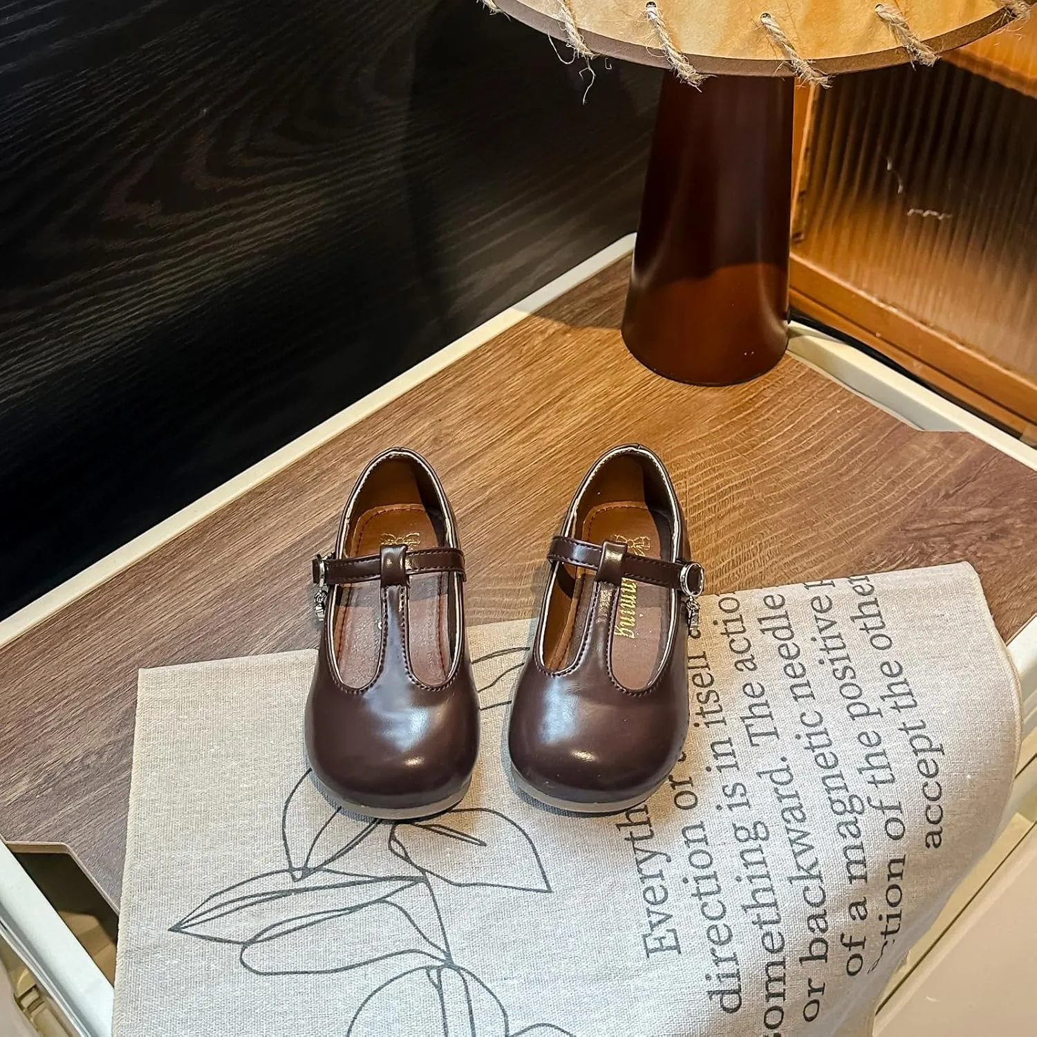 Girls Mary Jane Dress Shoes, T-Strap School Flats, 3 Colors Available - Black Patent, Brown, Silver