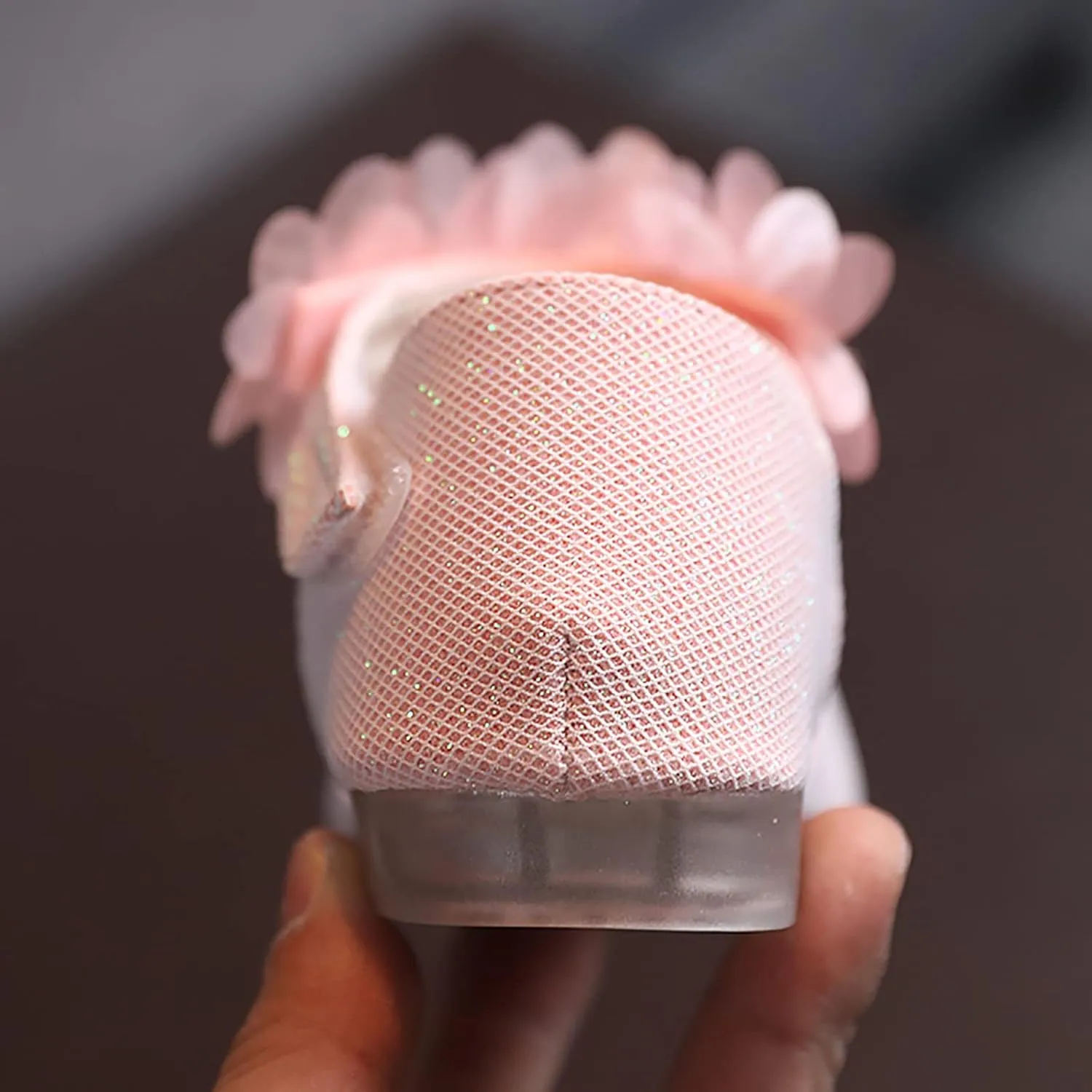 Girls Rhinestone Flower Shoes Low Heel Flower Wedding Party Dress Pump Shoes Princess Shoes for Kids Princess Sandals