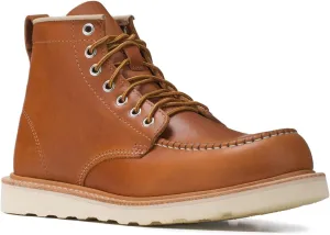 Golden Fox Work Boots 6" American Heritage Moc Toe Wedge Boot for Construction Made in USA