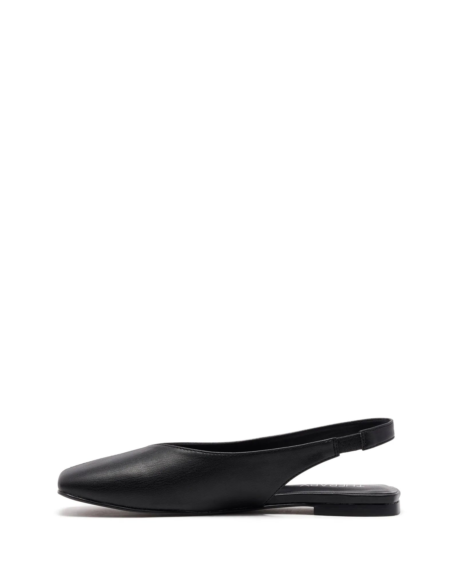 Graze Slingback Flat Black Smooth