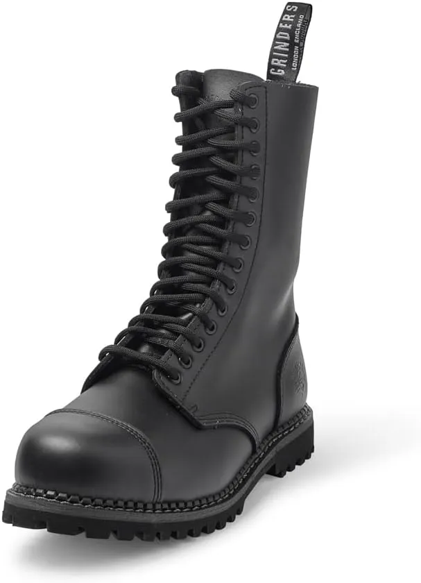 Grinders Herald 2015 Matte Finish Mens Safety Steel Toe Cap Boots, Size 12 Black
