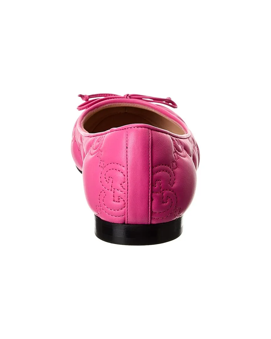 Gucci Interlocking G Leather Flat