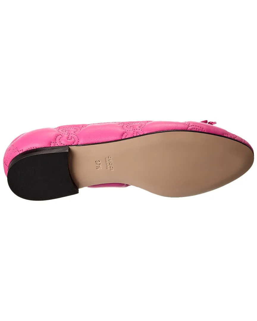 Gucci Interlocking G Leather Flat