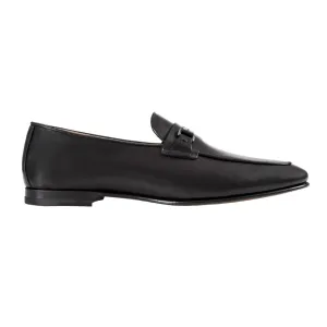 HENRY SARTORIAL Calf Leather Moccasin BLACK
