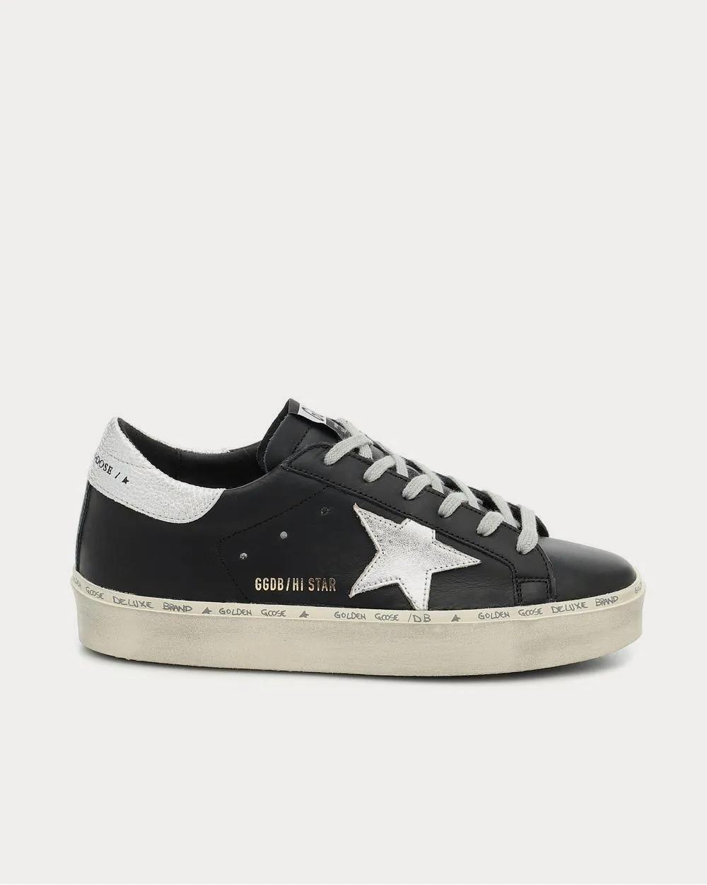 Hi Star Leather Black Low Top Sneakers
